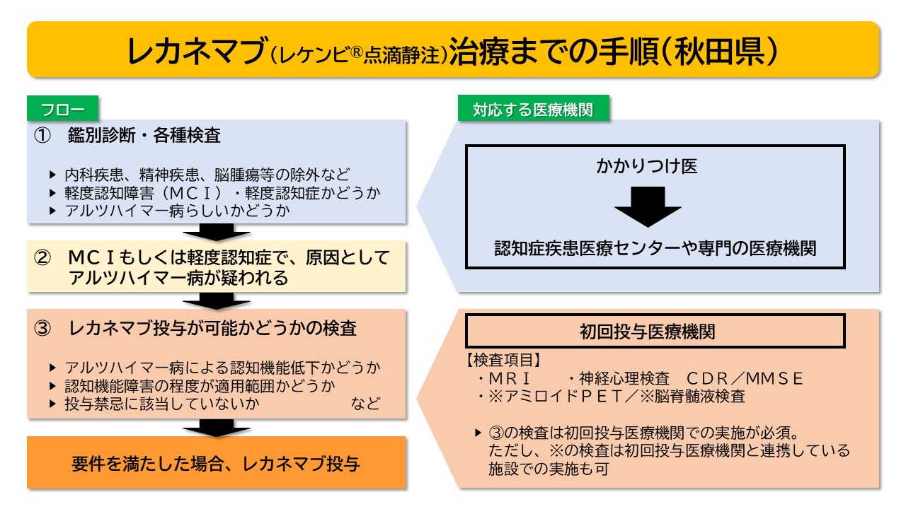 レカネマブ治療までの手順